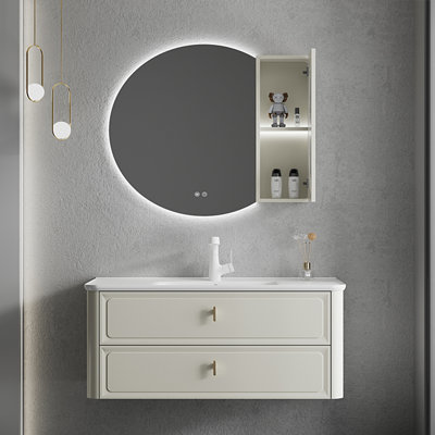 Armoire de salle de bain minimaliste et luxueuse