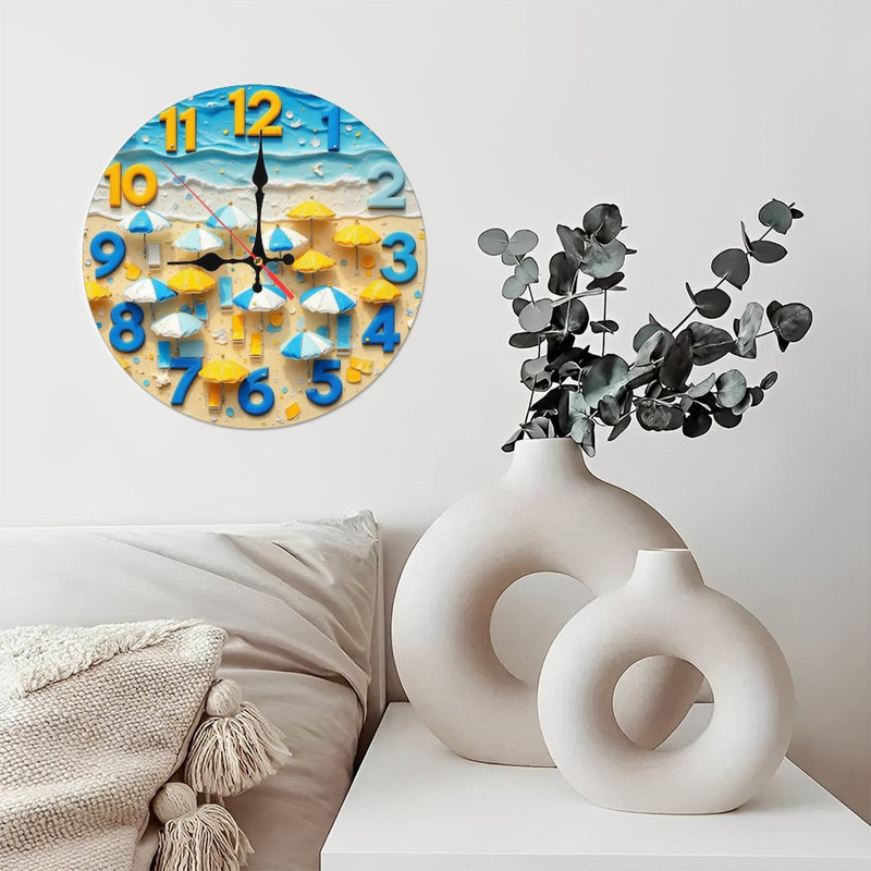 Horloge murale de plage