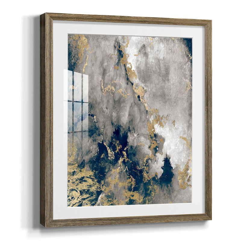 «Early Dream II», reproduction encadrée, Blanc, Papier avec cadre noyer