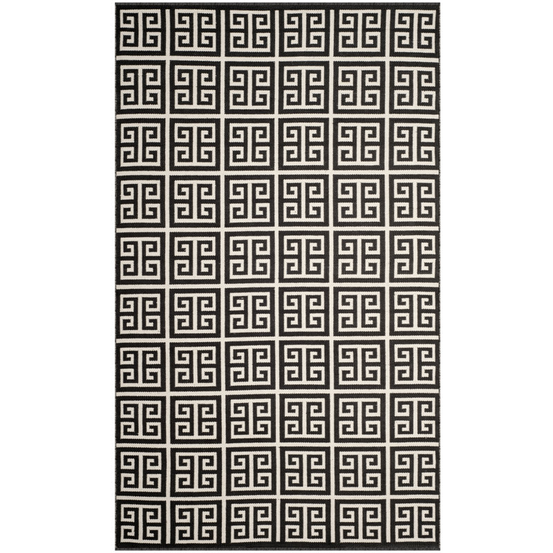 Royalton Hand Woven Cotton Geometric Rug, Rectangle 2'6" x 4'