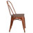 Kewaunee Metal Stackable Chair with Wood Seat-1976427549