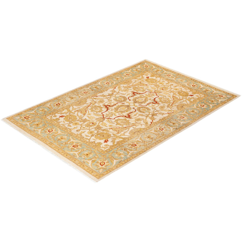 Ottoman One-of-a-Kind 4' 2" X 6' 3" Hand Knotted Area Rug