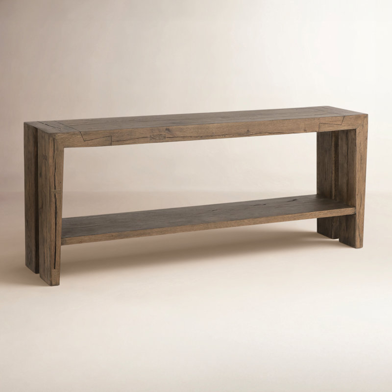 Troy 72" Solid Wood Console Table, Brown
