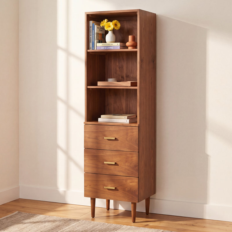 Dondi Solid Wood Linen Cabinet
