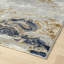 Modern Abstract Blue Grey Gold Area Rug-70293949