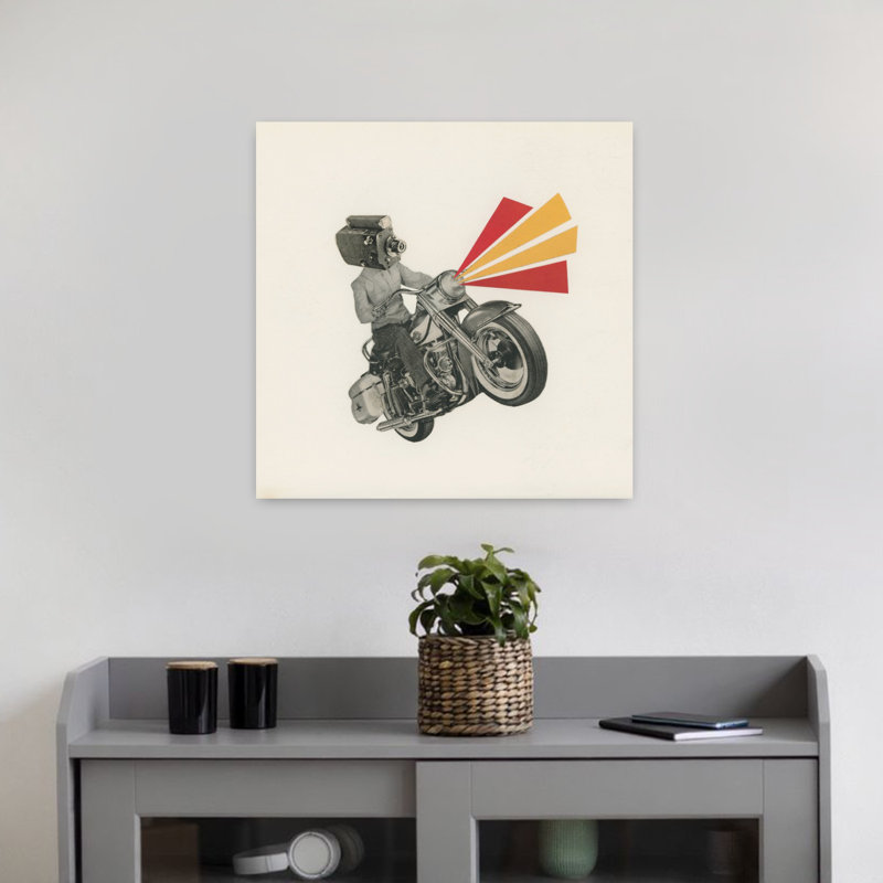 Art contemporain rétro, H 18 po x l 18 po