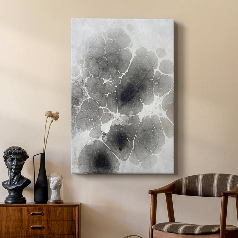 Marbling XI -Custom Wrapped Gallery Cavas, 18" H x 12" W