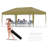 10x20 FT Heavy Duty Pop Up Canopy Tent, One Person Setup Commercial Shelter for Events, Parties, Camping, Kahaki-125310122