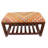 Banc de rangement rembourré avec tablettes