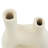 Paper Mache Abstract Rounded Decorative Vase with Double Openings-1582111455