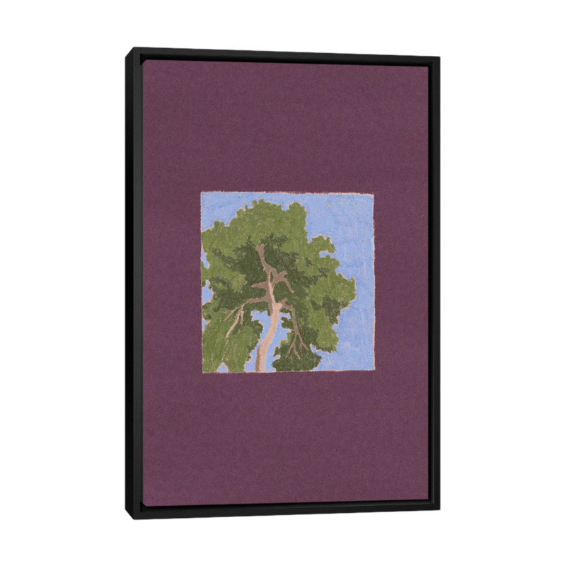 Pin - reproduction d'art murale - toile encadrée, H 40 po x l 60 po, Impression sur toile flottante sans passe-partout, Noir