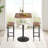  Height-Adjustable(26.8-36.2 Inches) Bar Table,Cocktail Tables with Base, Counter Height Table for Small Space