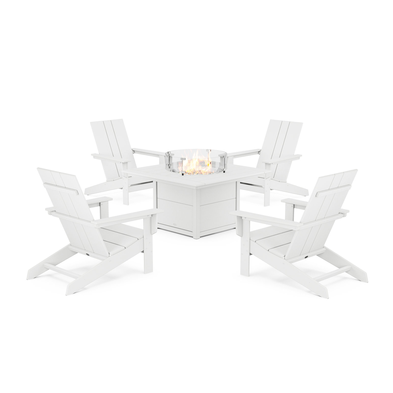 4-Person Patio Seating Group, White