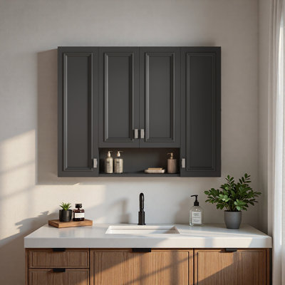 Modern Bathroom Cabinet with 5 Adjustable Shelves