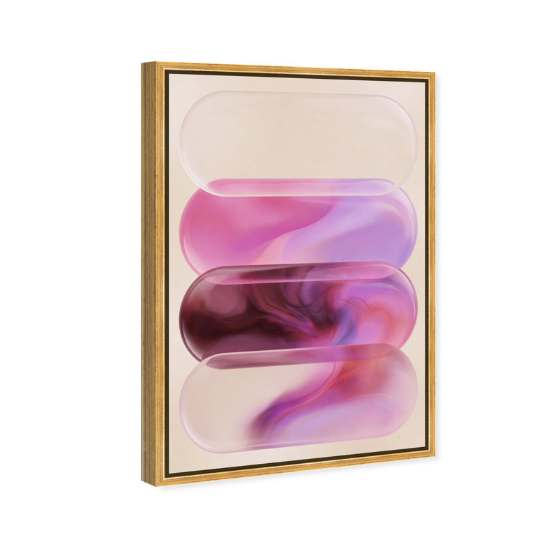 Clear Rose Print by Oliver Gal, 25"H x 17"W, Gold Floater Frame