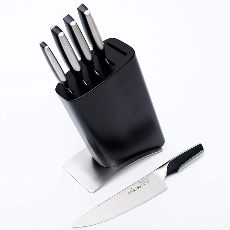 Schmidt Brothers Cutlery Carbon 6 7-Piece Knife Block Set