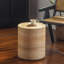 Tables de bout sans assemblage, tambour en bois aggloméré naturel, maison compacte moderne