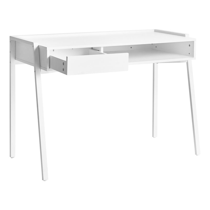 Iron Writing Desk, White