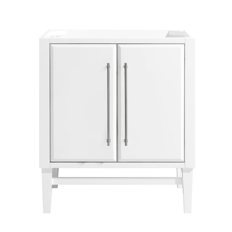 Mason 30'' W Single Bathroom Vanity Base, Black, Satin