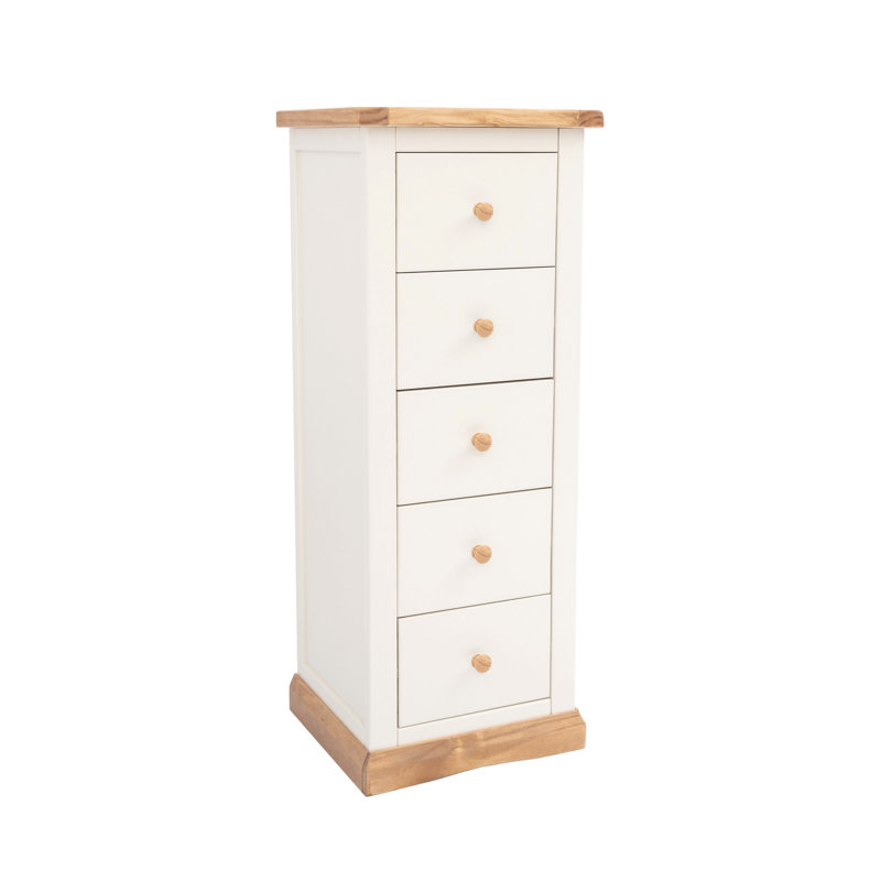 45cm W 5 - Drawer Chest of Drawers, White