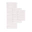 Tapis pour salle de bain 17 po x 24 po, rosé, avec motif rayé, envers antidérapant, rosé lavable à la machine, doux