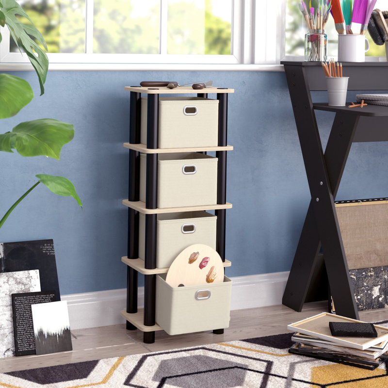 Asid Bookcase, Oak/Black