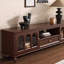 Meuble télé rétro avec table basse en bois massif