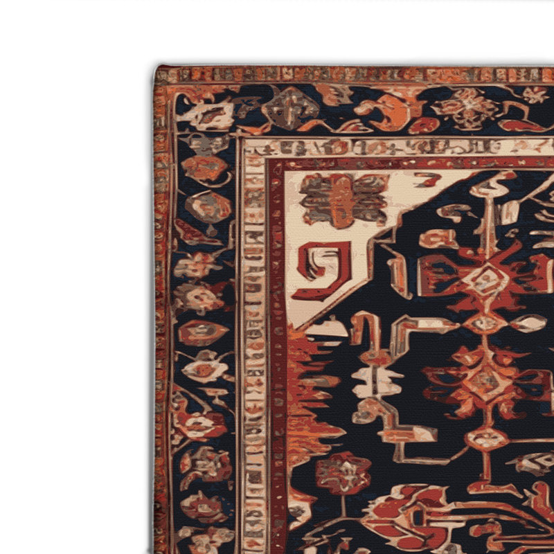 Tapis turc intérieur et extérieur brun, Rectangulaire 2 pi x 3 pi