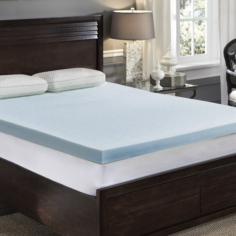 Surmatelas en mousse viscoélastique imprégnée de gel 3 po Callan Cool, Grand