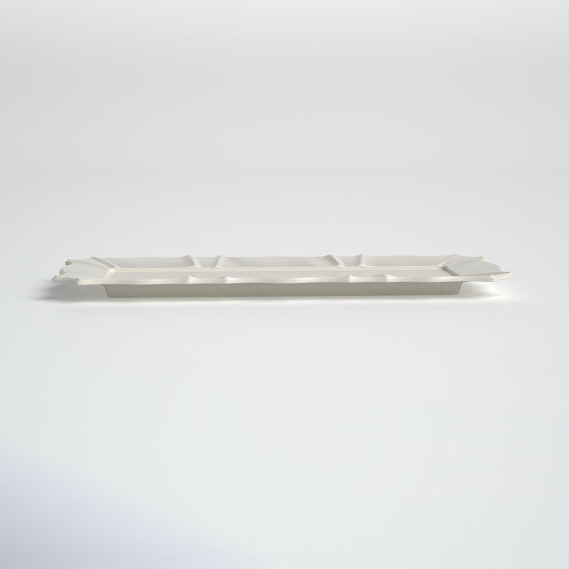 Chloe Rectangular Tray, White