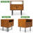   Acacia Savana Solid Wood Nightstand with Open Shelf and Metal Legs, Mid-Century Modern 1-Drawer Nightstand Assembly Tools Included-1982098648