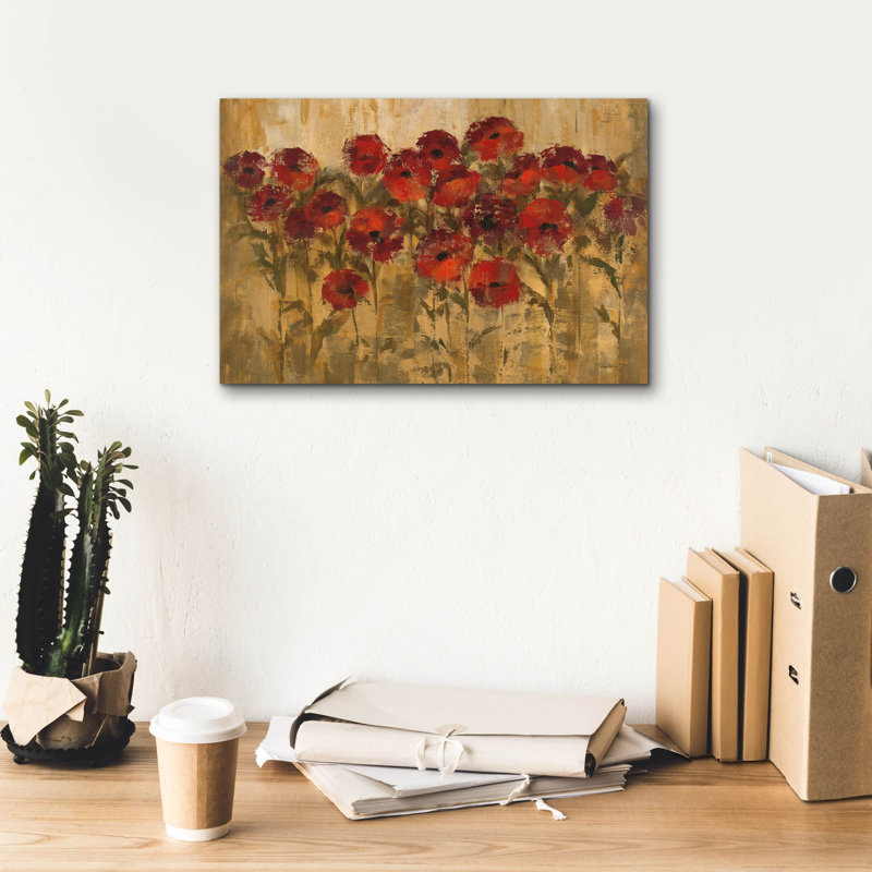 «Sunshine Florals» par Silvia Vassileva, art mural sur toile, H 12 po x l 18 po
