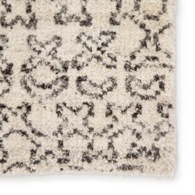 SAMPLE-Reverb by Pollack Oriental Hand-Knotted Ivory Area Rug - 1'6"x1'6"