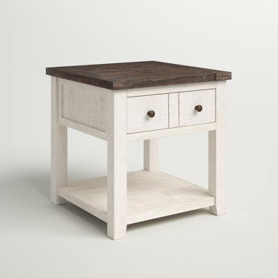 Hemsworth Solid Wood End Table with Storage
