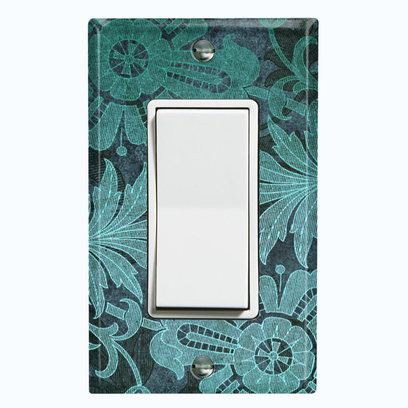 Patterned 1 - Gang Toggle Light Switch Standard Wall Plate