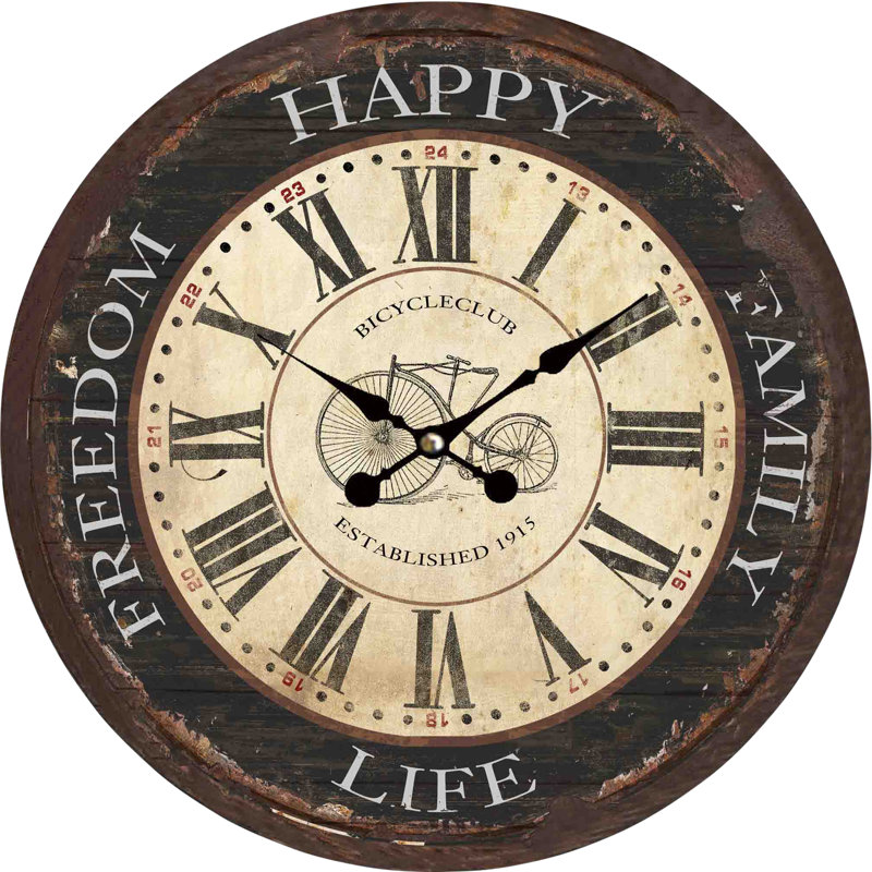 Fontinella Wood Wall Clock
