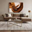 Gradient abstrait 56, art mural sur toile brune-613962933