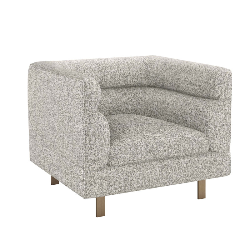 Ornette Upholstered Barrel Chair, Breeze Polyester Blend