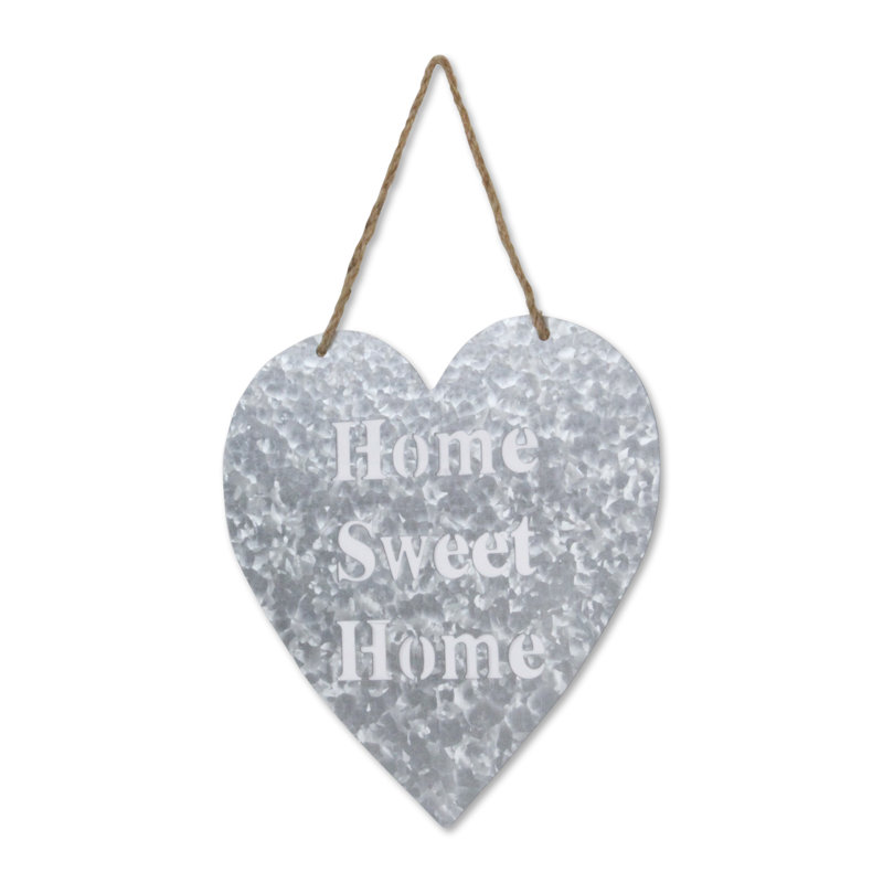 Décoration murale en forme de cœur «Home Sweet Home»