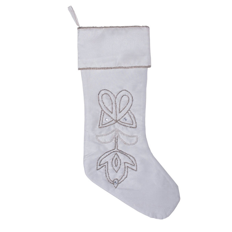 Chaussette de noël à perles pointues