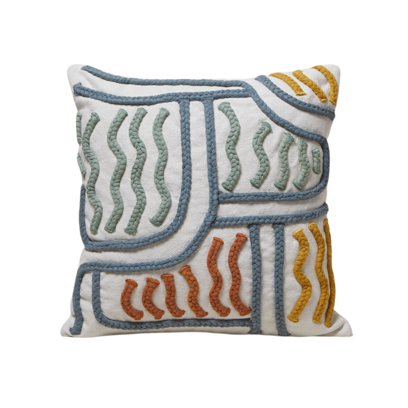 Geometric Square Cushion