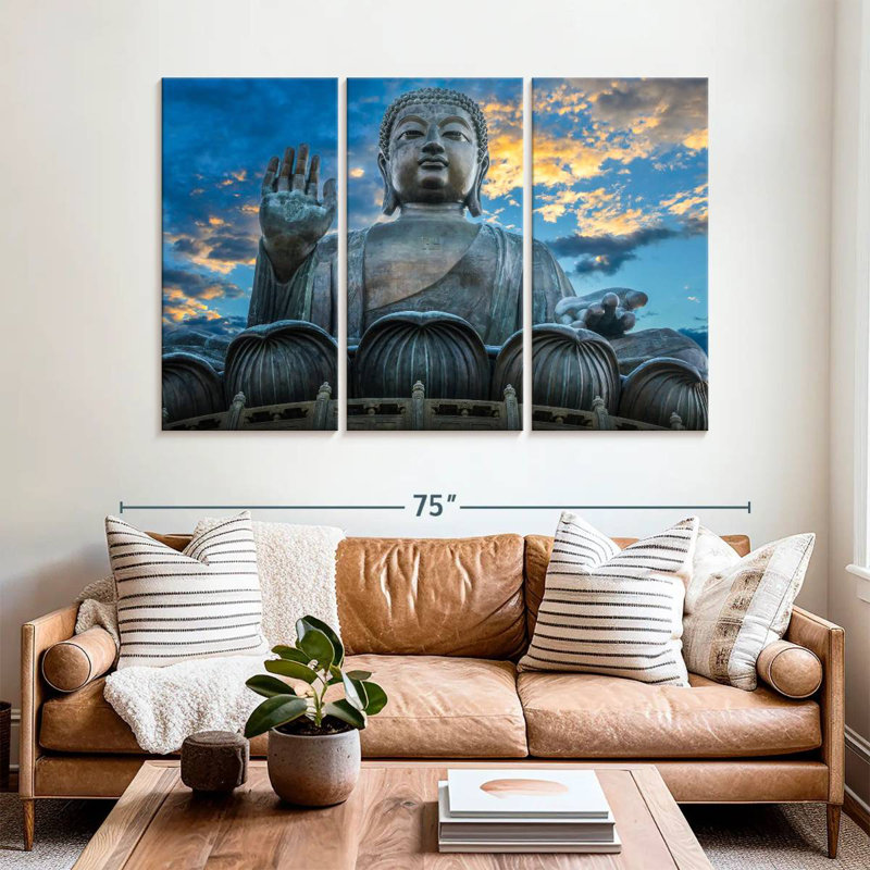 Grand Bouddha Adella, H 42 po x l 65 po