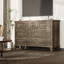 Grey 7-Drawer Dresser, 47" Wide Rustic Wood Chest with Metal Handles for Closet-933830736