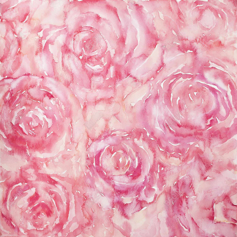 " Roses In Watercolor "