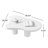 Allrich 48.4" Cloud Coffee Table-1063237545
