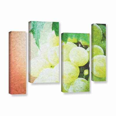 Planet of The Grapes 4 Piece Graphic Art on Wrapped Canvas Set -  Red Barrel StudioÂ®, RDBS9314 34467756