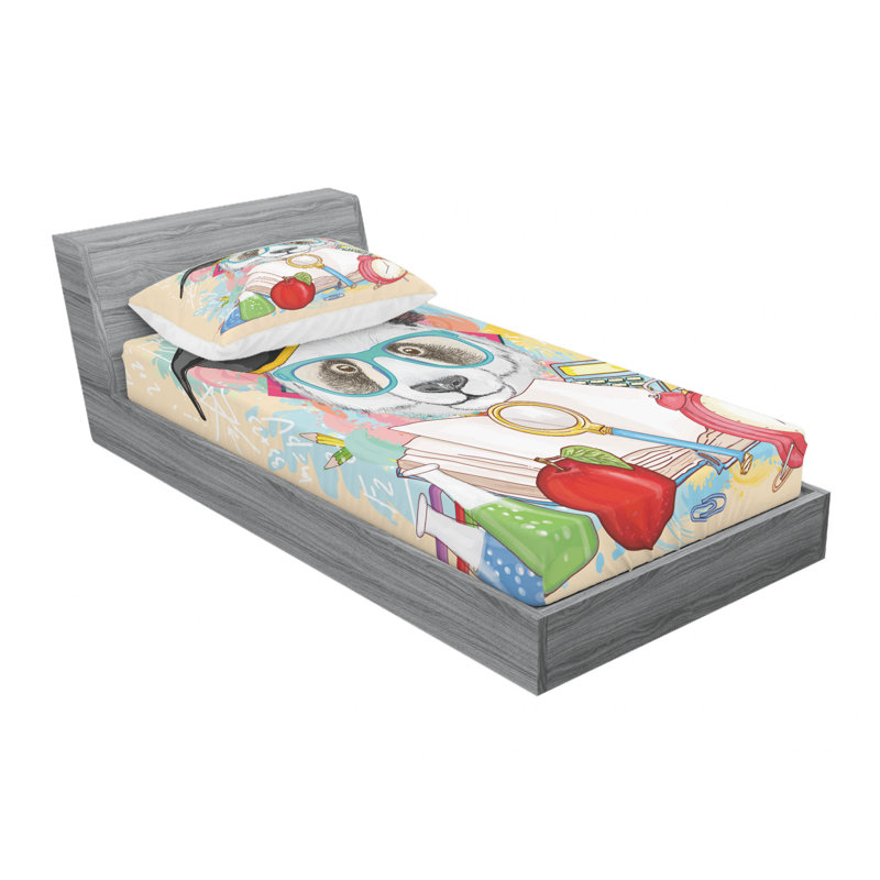Microfiber Sheet Set, Twin Sheet Set with Fitted Sheet