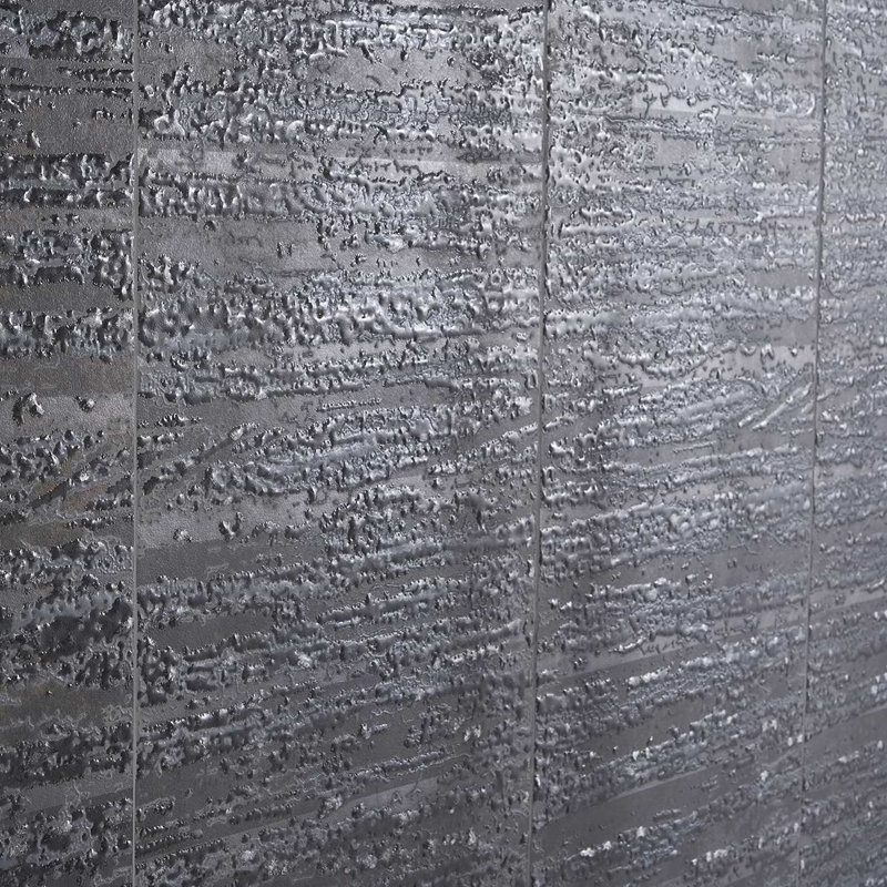 Twilight 12X48 Metal Look Porcelain Tile, Deco Dark