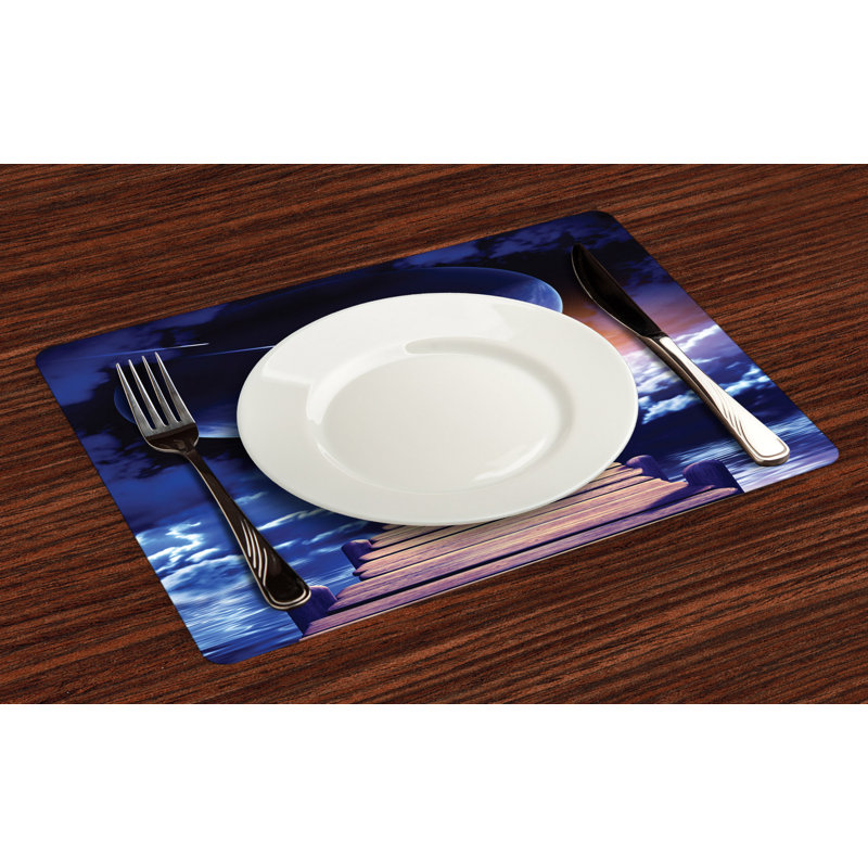 Polyester Abstract Rectangle Placemat
