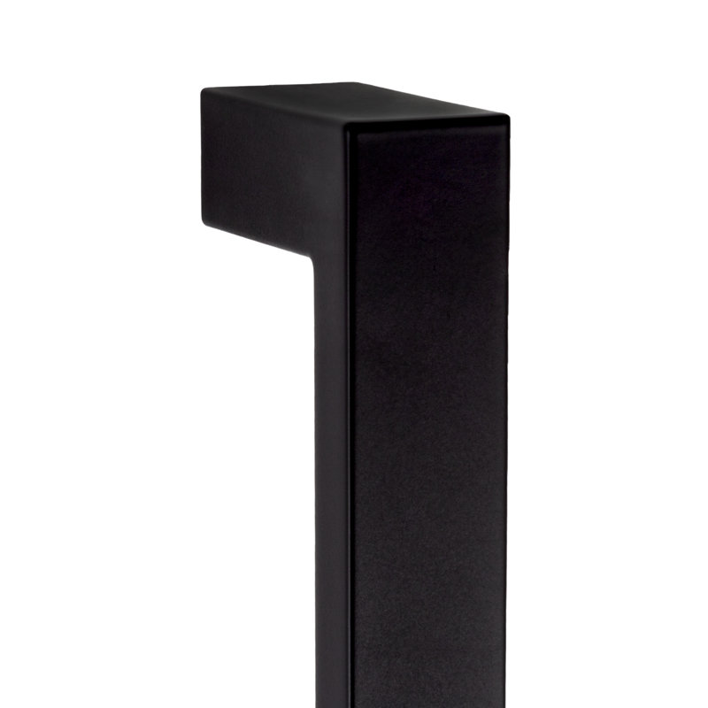 Poignée d’appoint architecturale noire mat 16 po Center to Center, Noir mat, 16"